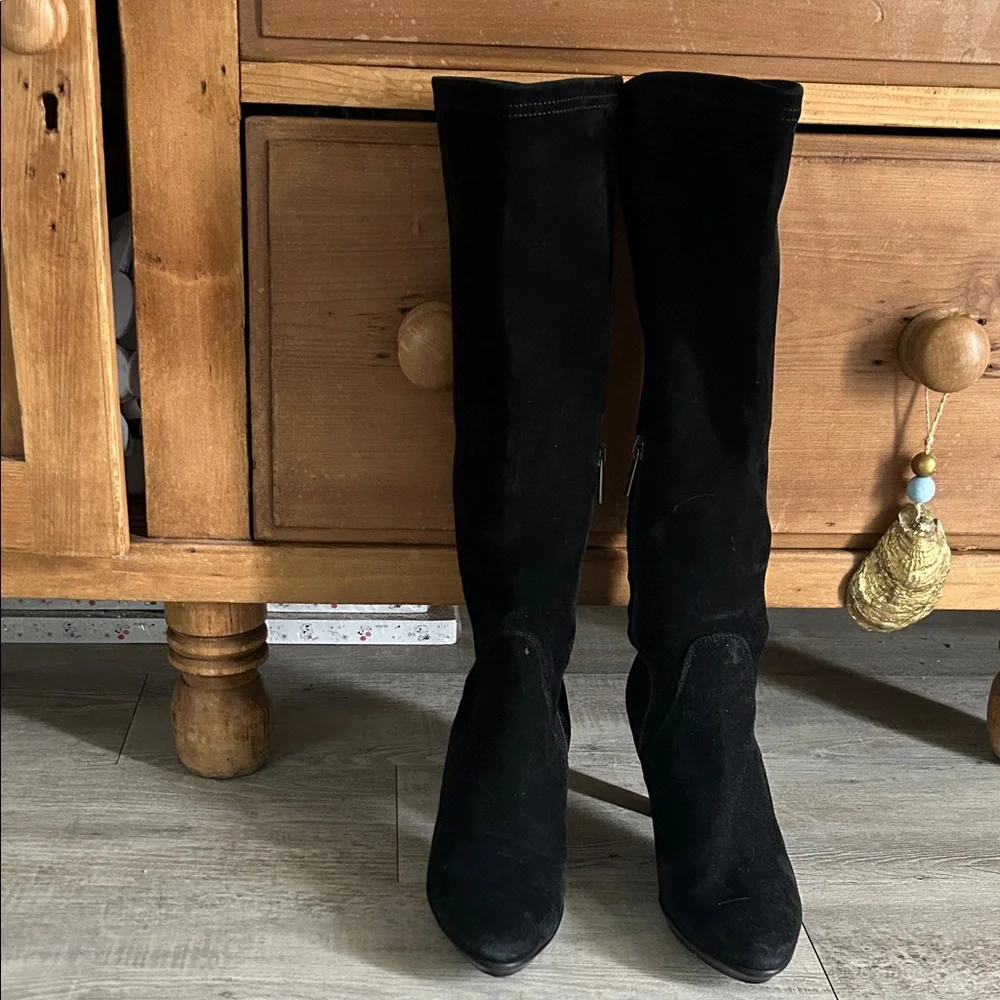 Aquatalia Black Over the Knee Boots